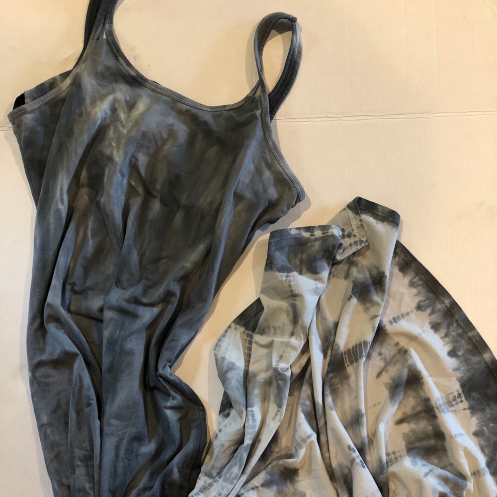 Tie-Dye hi-lo hen tank dress